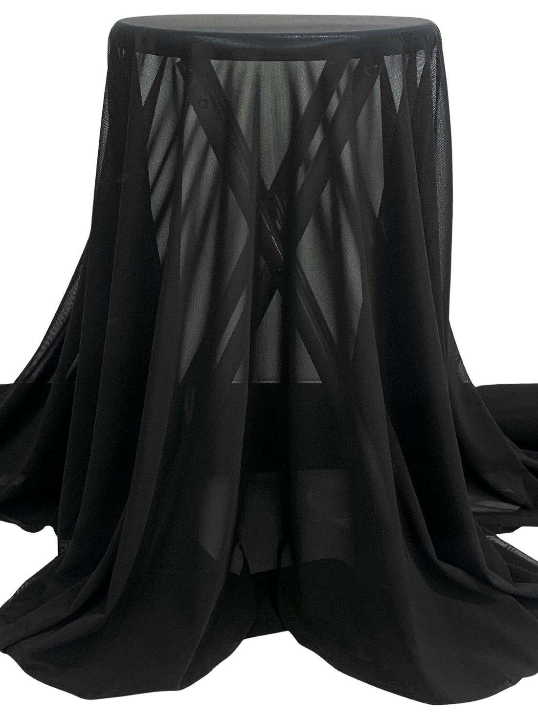 Black Nylon/Lycra Power Mesh Knit 65W