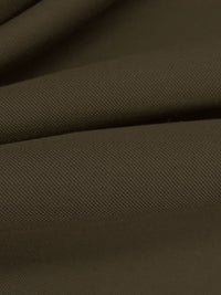 Rikan Brown/Black Wool/Silk Fine Twill Suiting - Imported From Italy - 56W