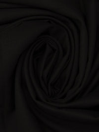 Black Wool/Lycra Twill Flannel Suiting - Imported From Italy - 58W