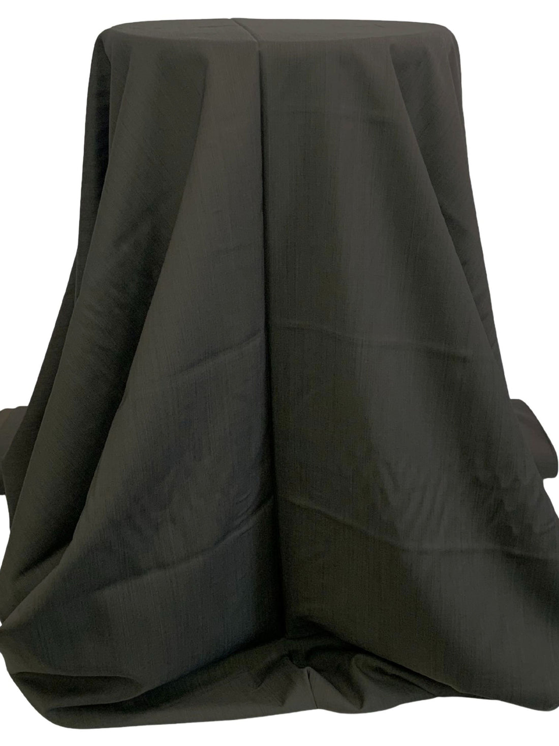 Dark Taupe/Black 100% Wool Yarn-Dyed Suiting - Imported From Italy - 56W