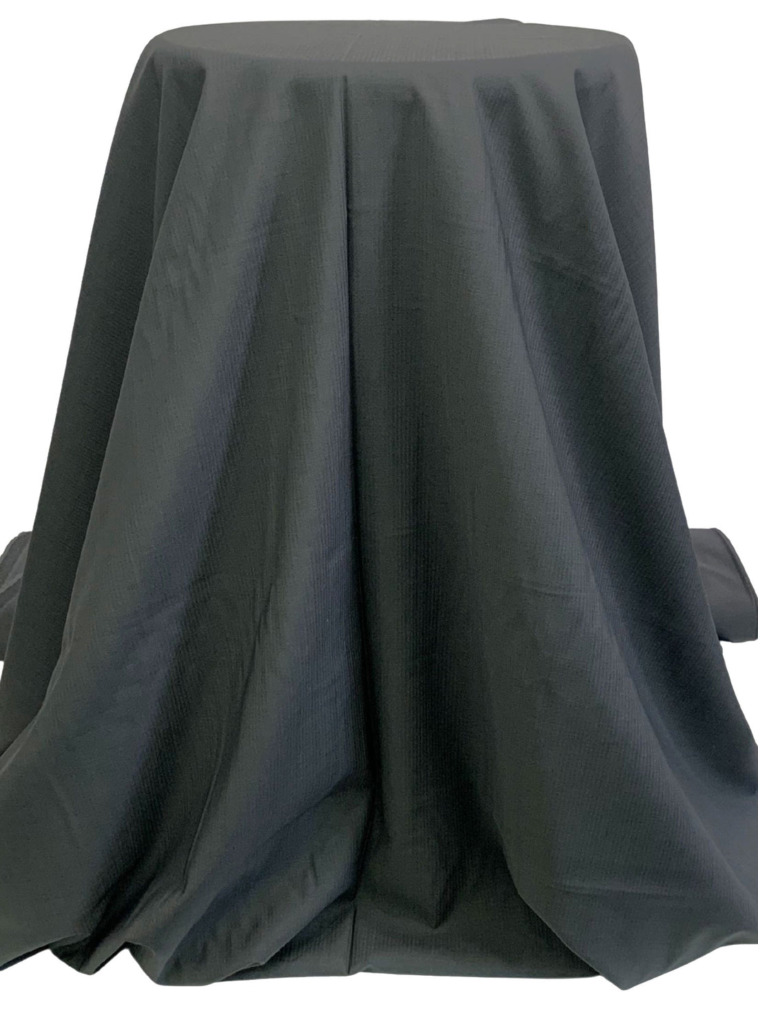 Graphite/Slate 100% Wool Vertical Shadow Stripe Suiting - Imported From Italy - 58W