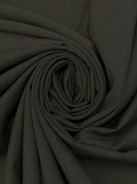 Dark Muted Oak/Medium Taupe 100% Wool Fine Basketweave Suiting - Imported From Italy - 56W