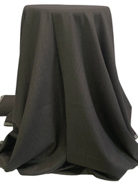 Dark Muted Oak/Medium Taupe 100% Wool Fine Basketweave Suiting - Imported From Italy - 56W