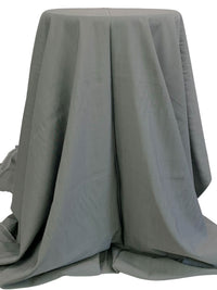 Granite Gray/Middle Gray 100% Wool Vertical Fine Pinstripe Weave Suiting - Imported From Italy - 58W
