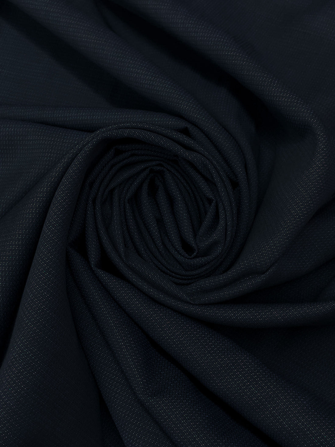 Black/Cerulean Blue 100% Wool Super 120 Novelty Weave Suiting - Imported From Italy - 56W