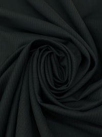 Muted Black/Muted Midnight Navy/Gray 100% Wool Vertical Stripe Suiting - Imported From Italy - 58W