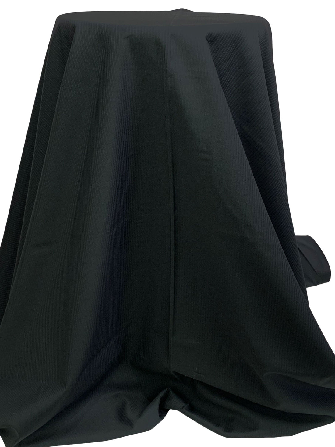 Muted Black/Muted Midnight Navy/Gray 100% Wool Vertical Stripe Suiting - Imported From Italy - 58W