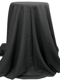 Black/Gray 100% Wool Micro Houndstooth Weave Suiting - Imported From Italy - 56W