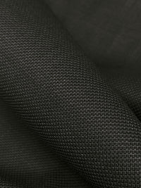 Granite Gray/Black/Iron 100% Wool Novelty Twill Weave Suiting - Imported From Italy - 56W