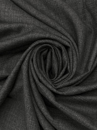 Charcoal/Taupe/Black 100% Wool Crosshatch Weave Suiting - Imported From Italy - 56W