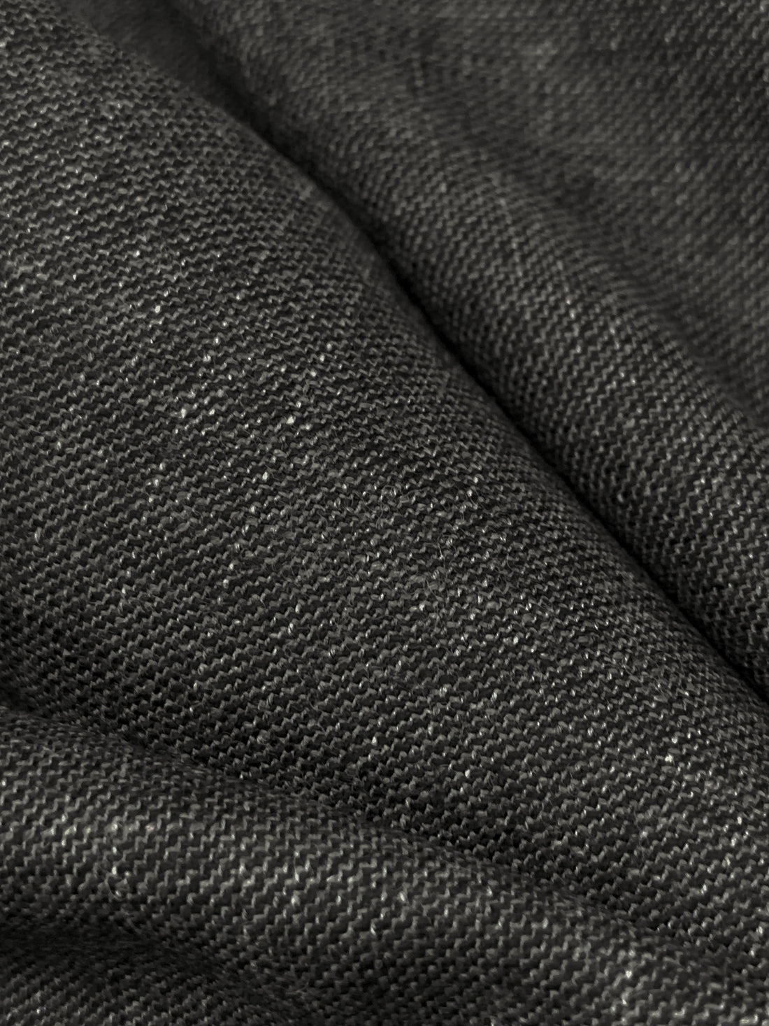 Charcoal/Taupe/Black 100% Wool Crosshatch Weave Suiting - Imported From Italy - 56W