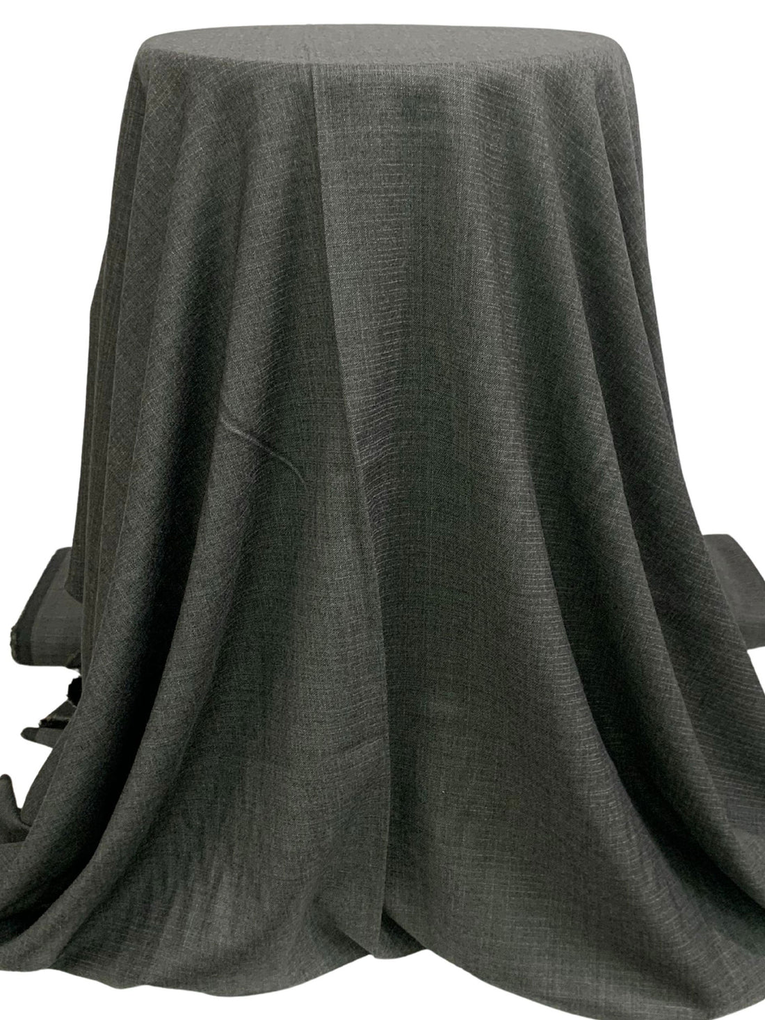 Charcoal/Taupe/Black 100% Wool Crosshatch Weave Suiting - Imported From Italy - 56W