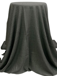 Charcoal/Taupe/Black 100% Wool Crosshatch Weave Suiting - Imported From Italy - 56W