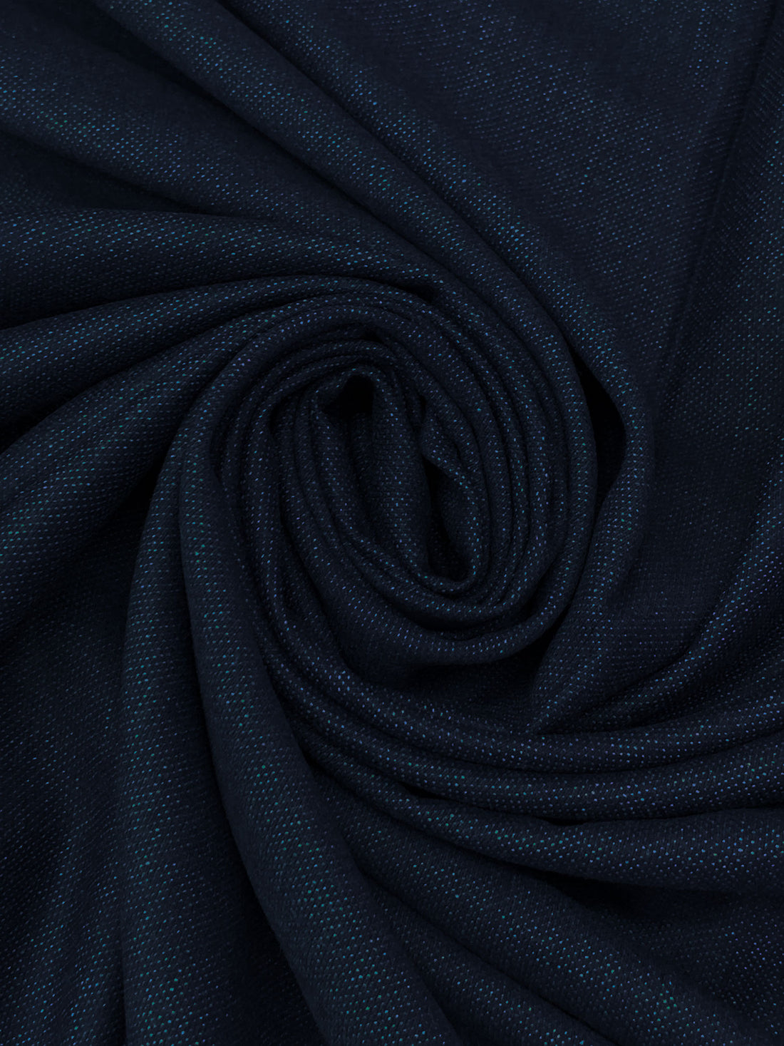 Deep Navy/Steel Blue 100% Wool Yarn-Dyed Suiting - Imported From Italy - 58W