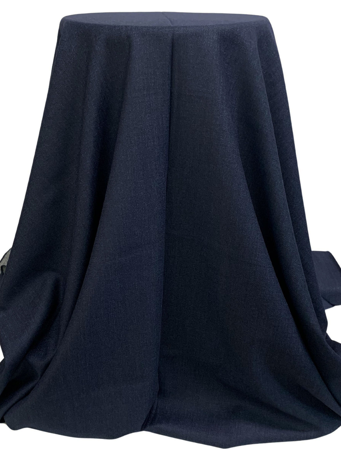 Deep Navy/Steel Blue 100% Wool Yarn-Dyed Suiting - Imported From Italy - 58W