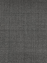 Dark Gray/Medium Gray 100% Wool Plaid Tweed Suiting - Imported From Italy - 56W