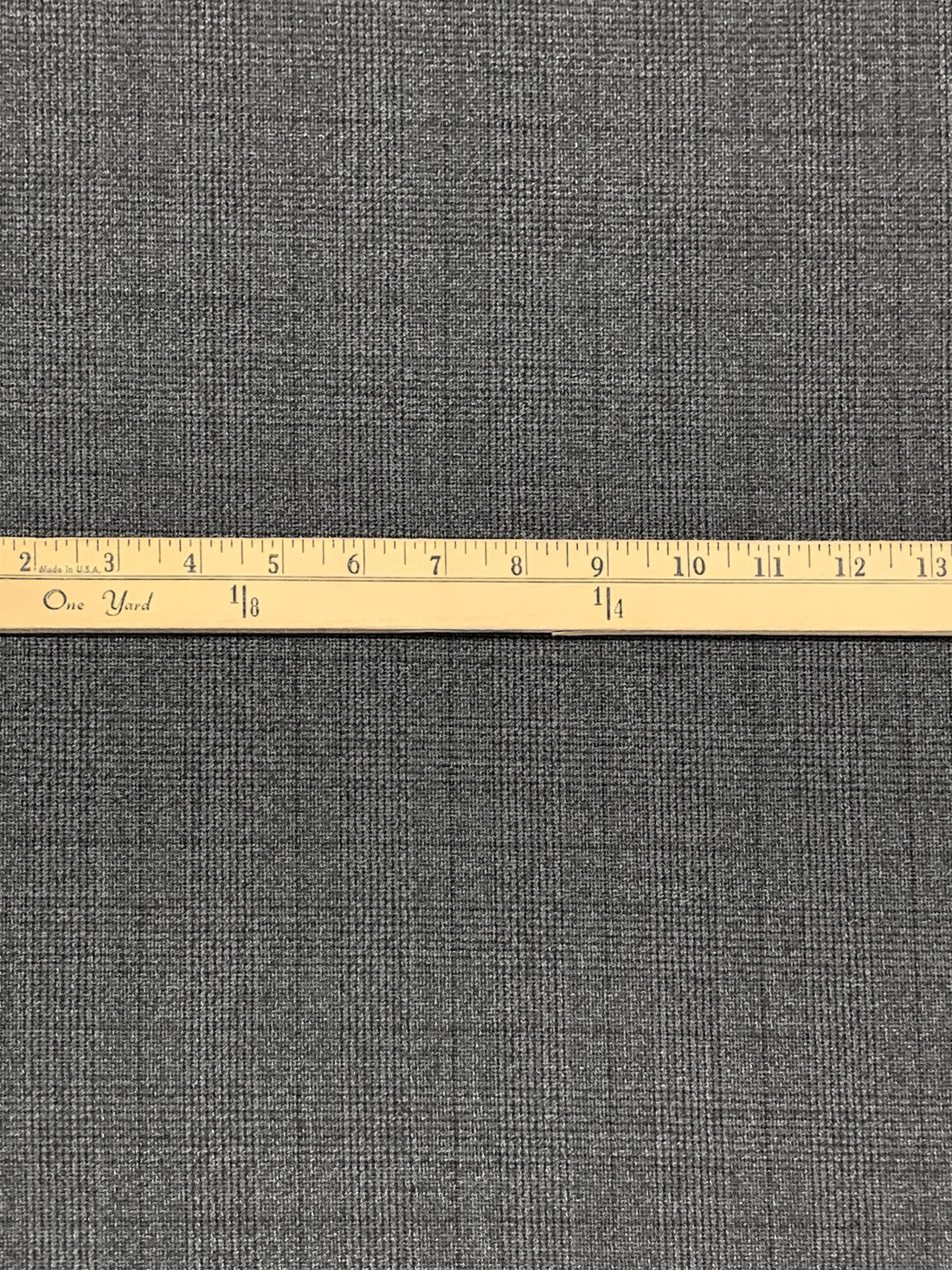 Dark Gray/Medium Gray 100% Wool Plaid Tweed Suiting - Imported From Italy - 56W