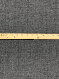 Dark Gray/Medium Gray 100% Wool Plaid Tweed Suiting - Imported From Italy - 56W