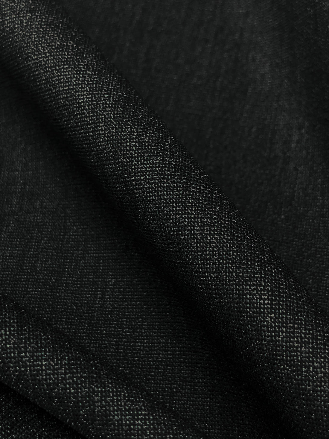Dark Gunmetal 100% Wool Tweed Suiting - Imported From Italy - 60W