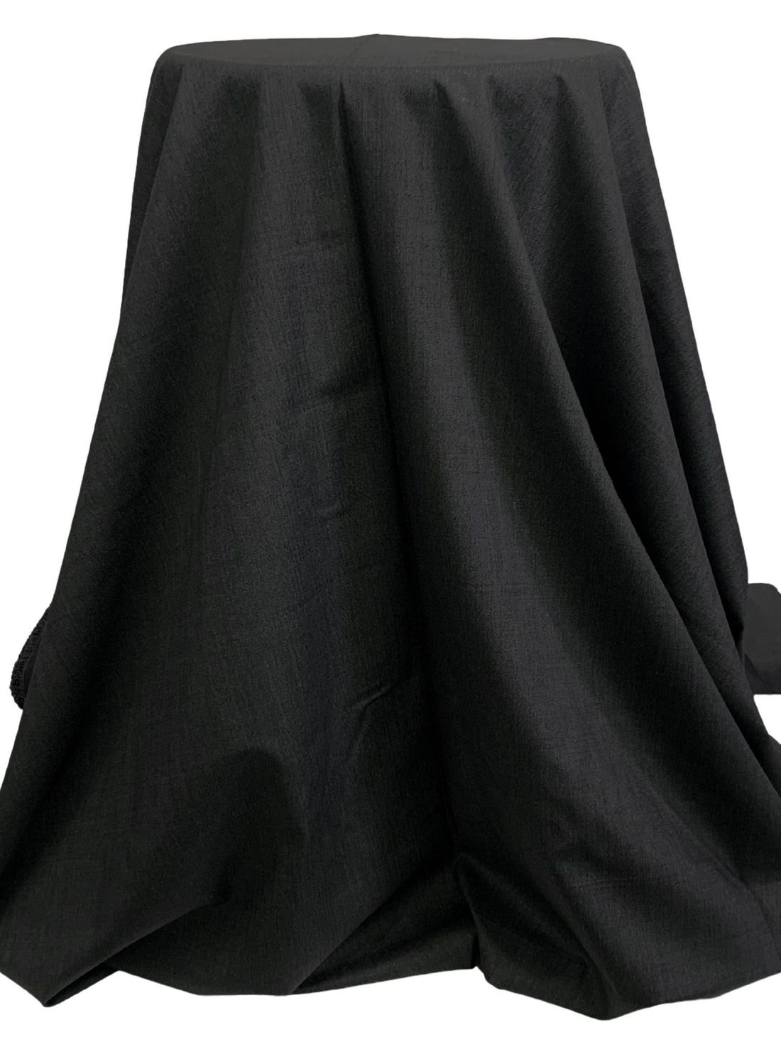 Dark Gunmetal 100% Wool Tweed Suiting - Imported From Italy - 60W