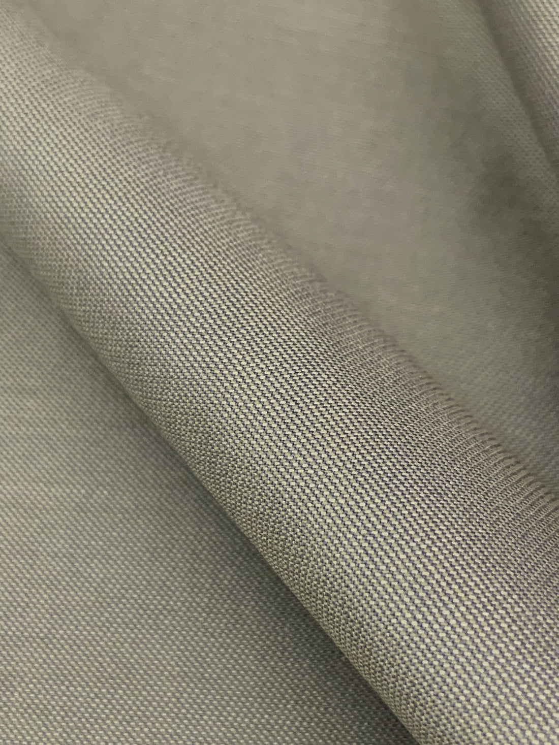 Stony Gray Wool/Silk Twill Suiting - Imported From Italy - 60W