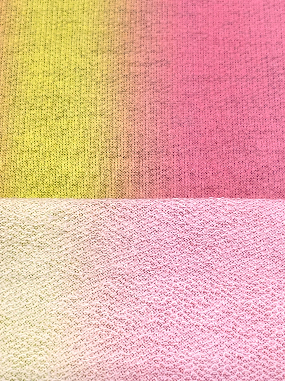 Cherry Blossom Pink/Wisteria/Dandelion/Multi Polyester/Rayon/Lycra Vertical Stripe Print French Terry Knit - 59W