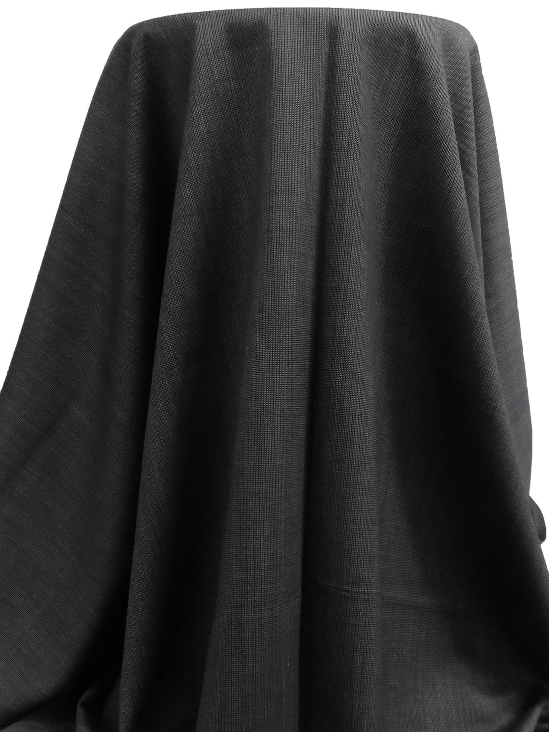 Charcoal Gray/Black/Light Gray 100% Wool Novelty Weave Suiting - Imported From Italy - 60W