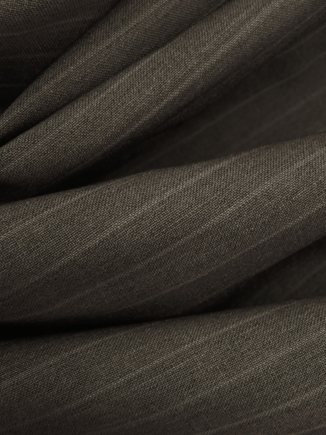 Charcoal Gray/Mid Gray/Rikan Brown 100% Wool Vertical Stripe Weave Suiting - Imported From Italy - 56W