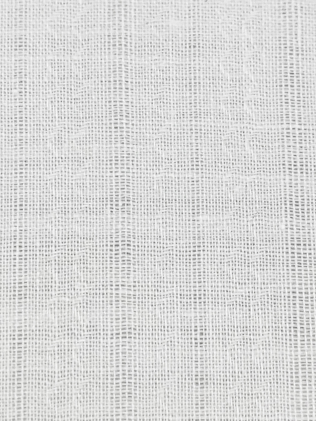 White Cotton/Linen Vertical Leno Weave Shirting 44W