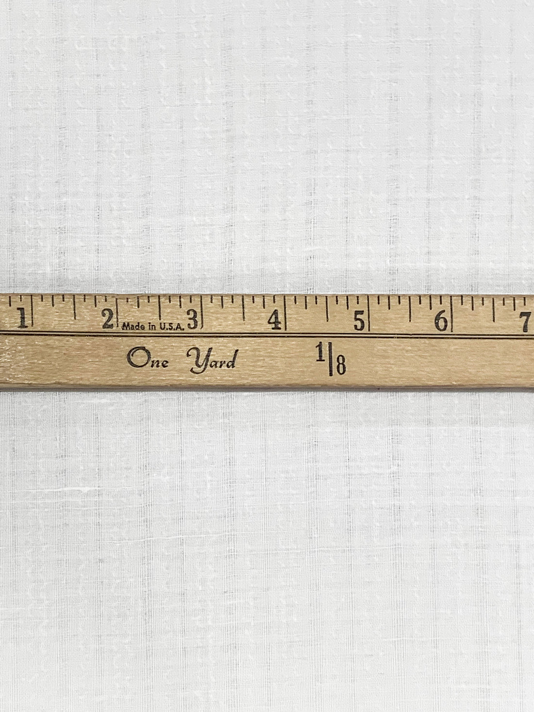 White Cotton/Linen Vertical Leno Weave Shirting 44W