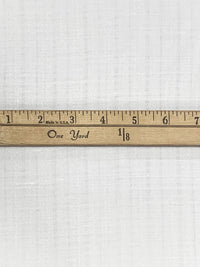 White Cotton/Linen Vertical Leno Weave Shirting 44W