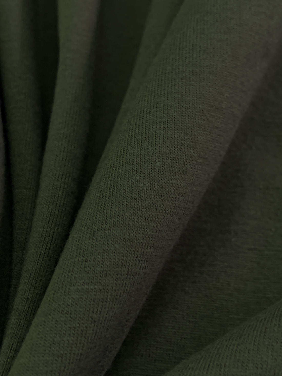 Muted Rifle Green Cotton/Lycra Jersey Knit 58W