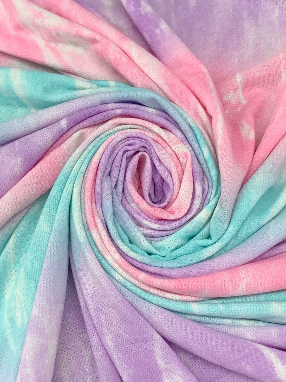 Lilac/Amaranth Pink/Multi Polyester/Rayon/Lycra Abstract Print French Terry Knit - 60W