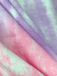 Lilac/Amaranth Pink/Multi Polyester/Rayon/Lycra Abstract Print French Terry Knit - 60W