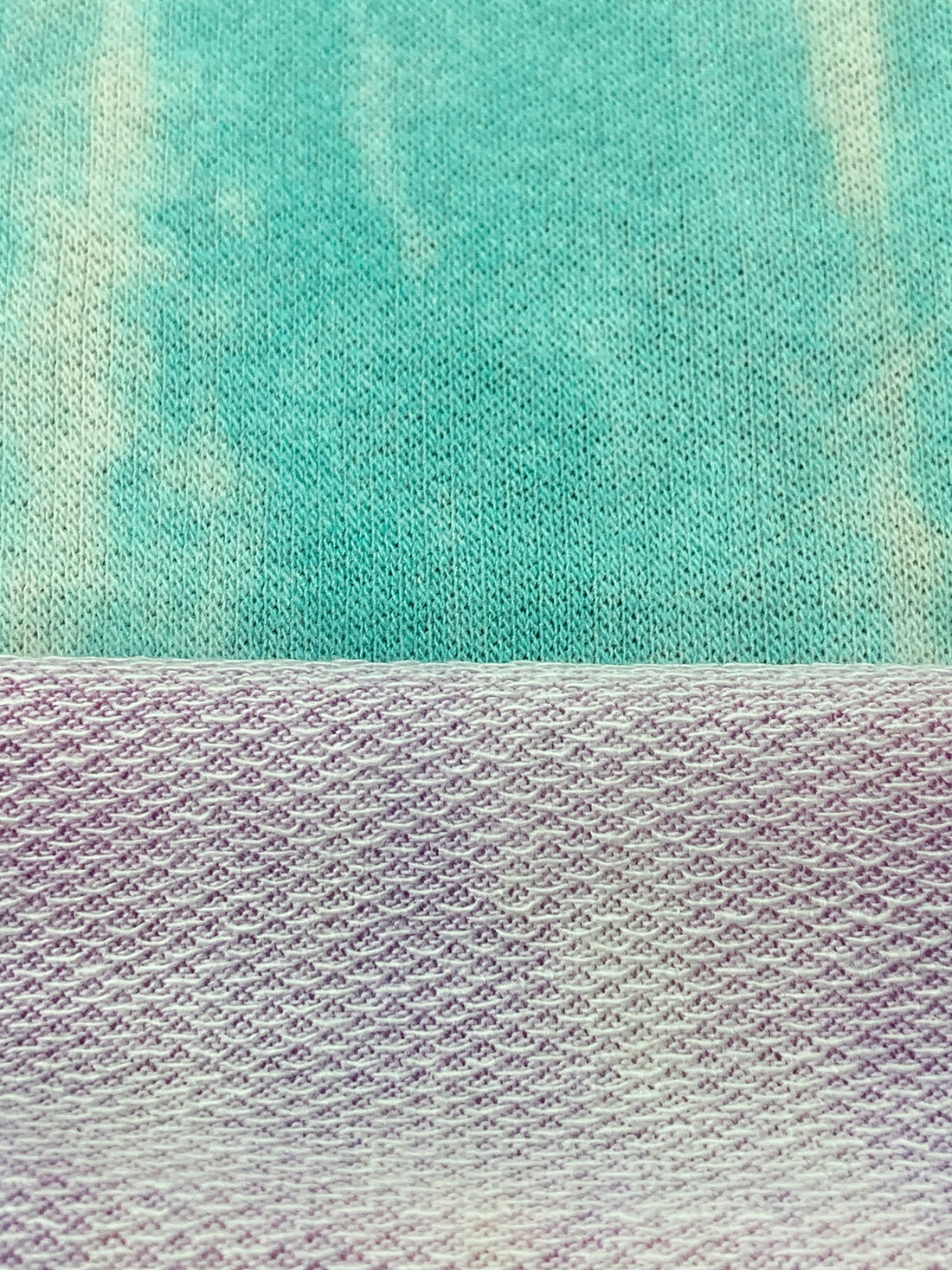 Lilac/Amaranth Pink/Multi Polyester/Rayon/Lycra Abstract Print French Terry Knit - 60W