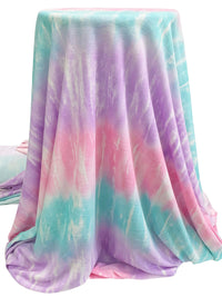 Lilac/Amaranth Pink/Multi Polyester/Rayon/Lycra Abstract Print French Terry Knit - 60W