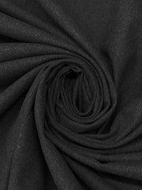 Midnight Charcoal Linen/Cotton Heathered Washed-Look Shirt Weight Woven 57W