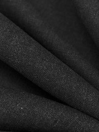 Midnight Charcoal Linen/Cotton Heathered Washed-Look Shirt Weight Woven 57W