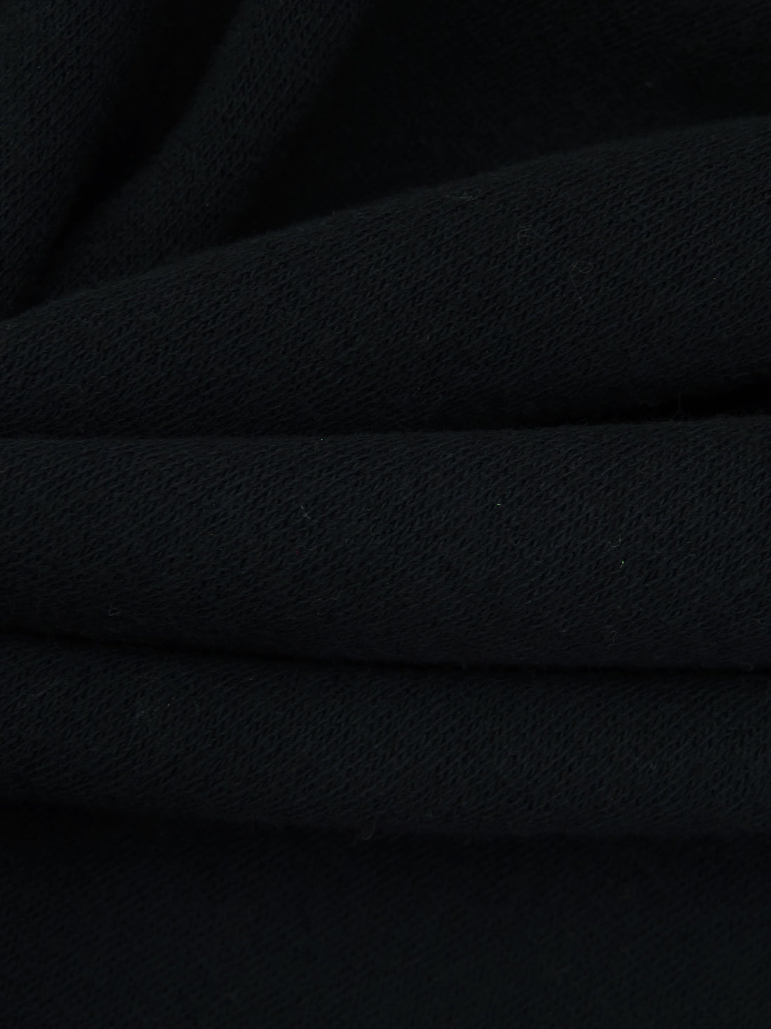 Muted Midnight Navy Polyester/Cotton Furry Sweatshirt Fleece 52W