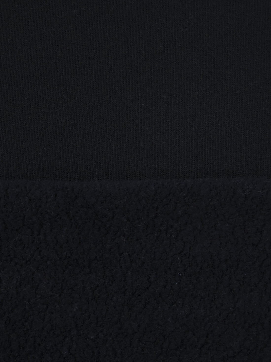 Muted Midnight Navy Polyester/Cotton Furry Sweatshirt Fleece 52W