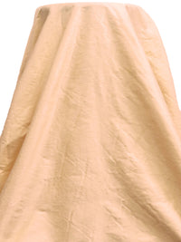 Peach 100% Silk Dupioni - NY Designer - 48W