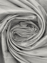 Silver 100% Silk Dupioni - NY Designer - 44W