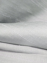 Silver 100% Silk Dupioni - NY Designer - 44W