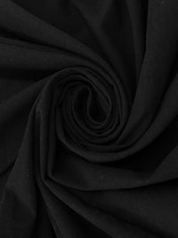 Black 100% Cotton Washed-Look Shirting 54W