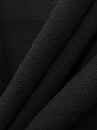 Black 100% Cotton Washed-Look Shirting 54W