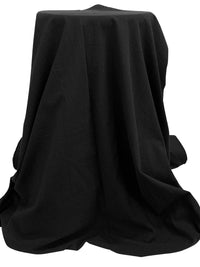 Black 100% Cotton Washed-Look Shirting 54W