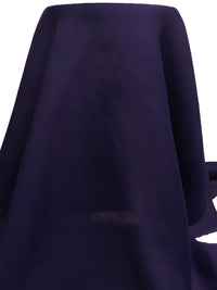 Deep Royal Purple 100% Silk Satin-Faced Organza - NY Designer - 55W