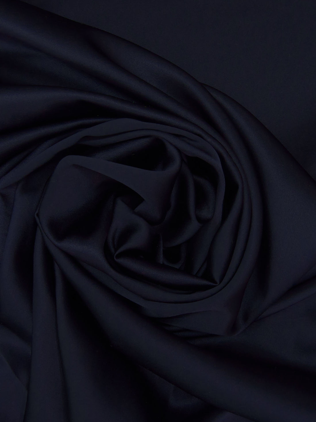 Midnight Navy Silk/Lycra Stretch Charmeuse - NY Designer - 54W