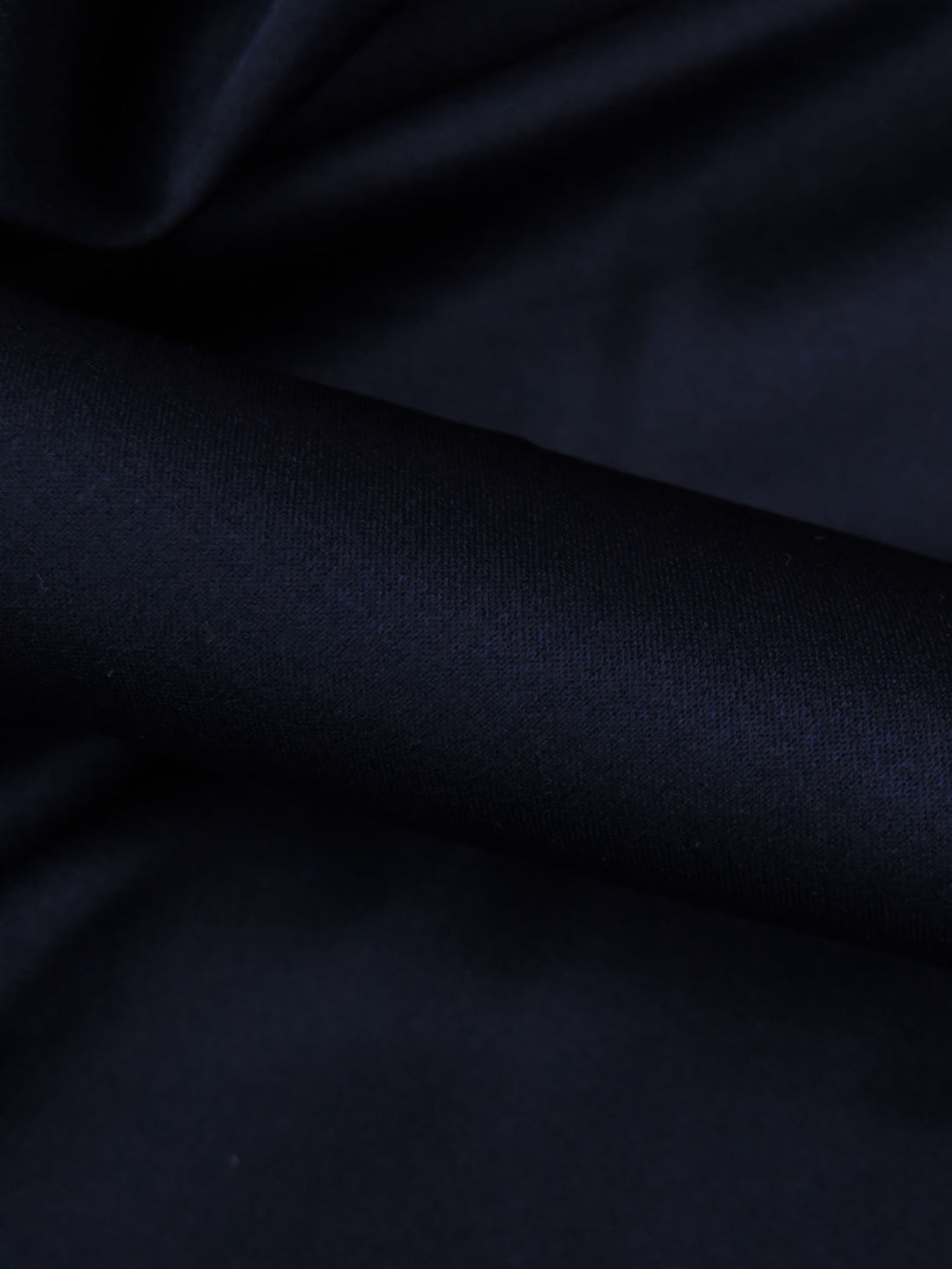 Midnight Navy Silk/Lycra Stretch Charmeuse - NY Designer - 54W