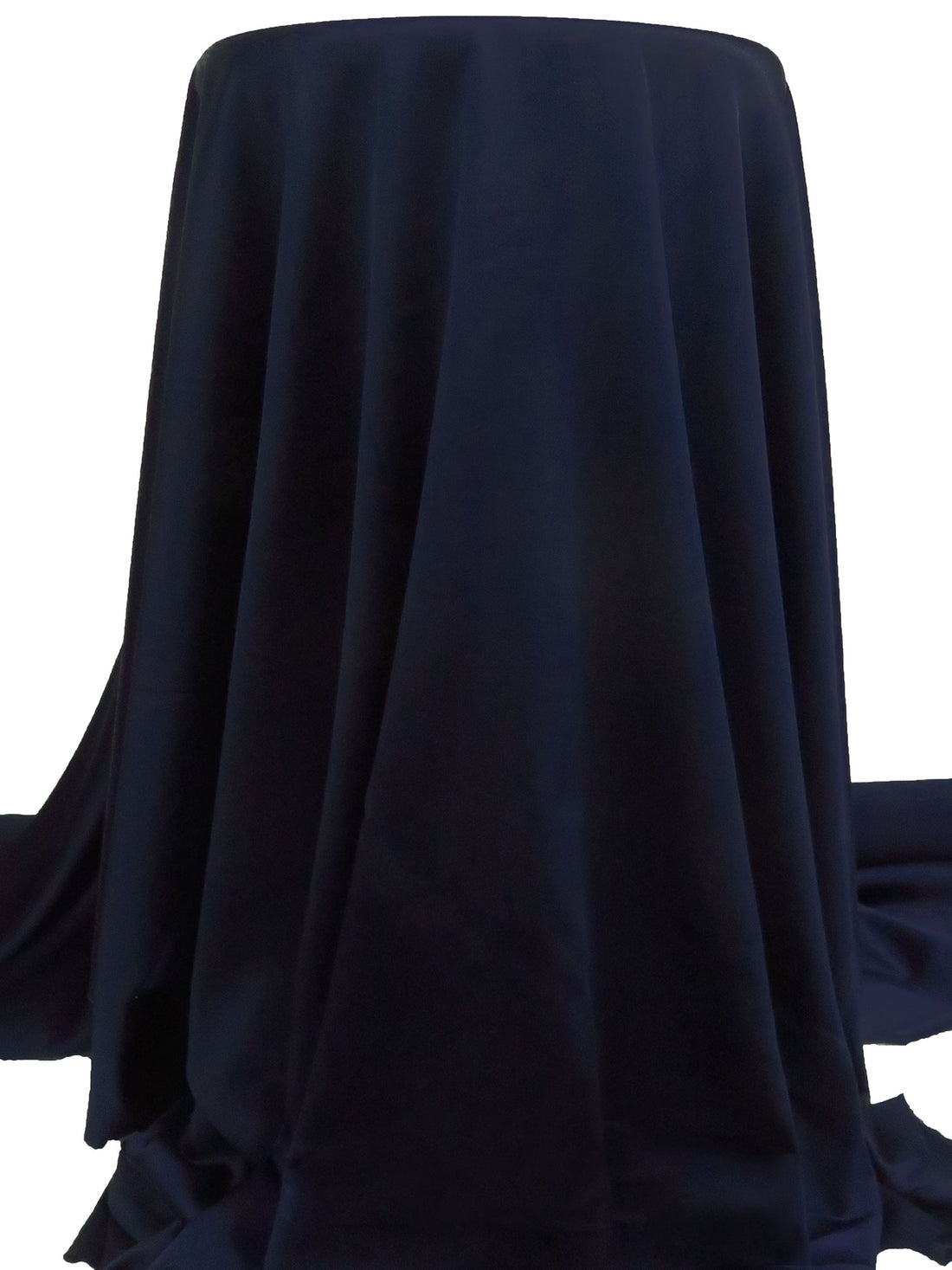 Midnight Navy Silk/Lycra Stretch Charmeuse - NY Designer - 54W